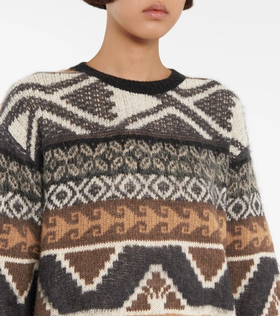 Shop Etro Wool-blend Sweater In Brown