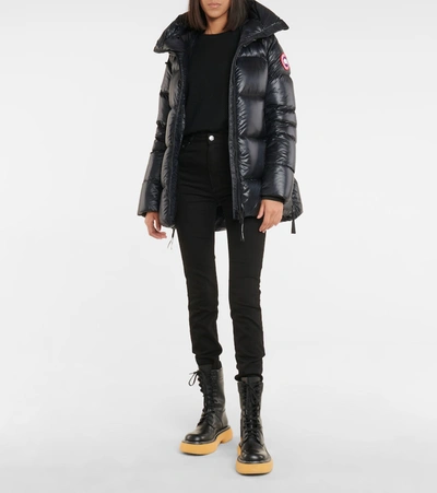 Canada Goose Cypress Puffer Coat In Black