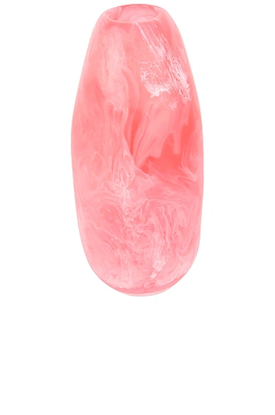 Dinosaur Designs Medium Pebble Vase In Pink Guava