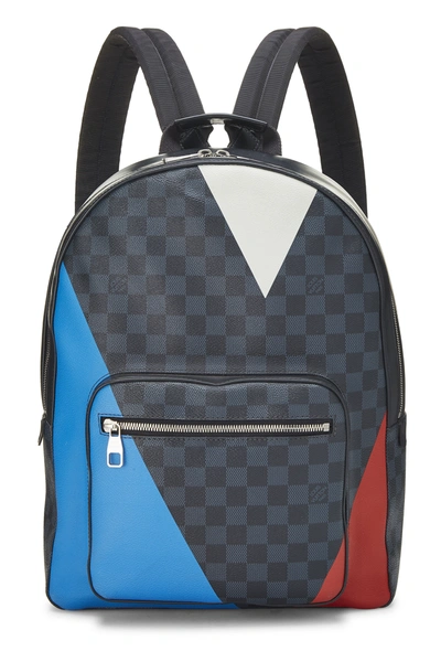 Pre-owned Damier Cobalt Lv Cup Regatta Josh Backpack