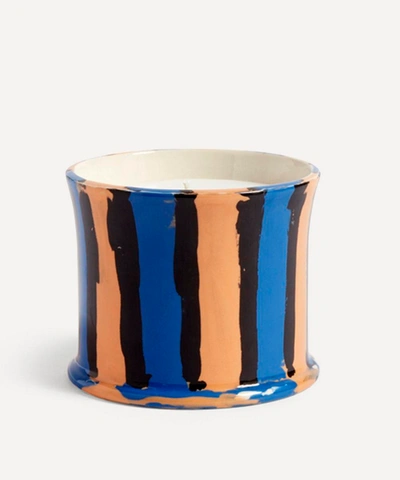 Hay Stripe Scented Candle In Multicolour