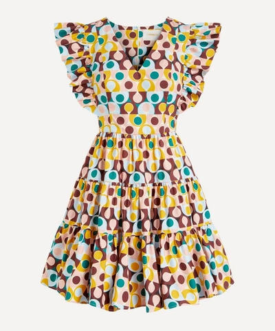 Shop La Doublej Honeybun Cotton-poplin Mini-dress In Gumball