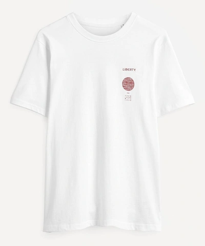 Shop Liberty Shiomi Organic Cotton T-shirt In White