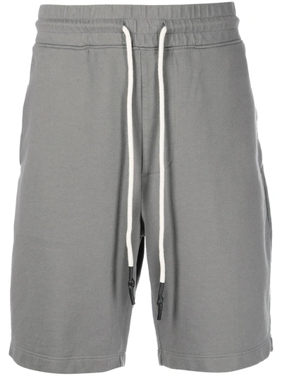 Shop Ag Kenji Ruched Shorts In Grau