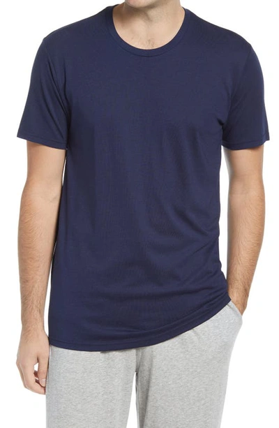 Shop Polo Ralph Lauren Supreme Comfort Sleep T-shirt In Cruise Navy
