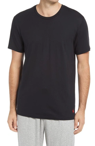 Shop Polo Ralph Lauren Supreme Comfort Sleep T-shirt In Polo Black