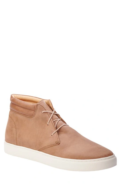 Shop Nisolo Everyday Mid Top Sneaker In Tobacco