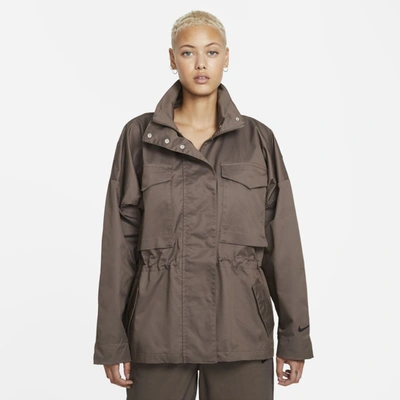 Nike Sportswear Collection Essentials Women S M65 Jacket In Ironstone Black Modesens