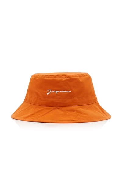 Shop Jacquemus Women's Le Bob Picchu Cotton-blend Bucket Hat In Orange