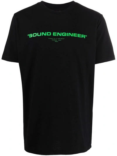 Shop Off-white Pioneer Painting T-shirt In Schwarz