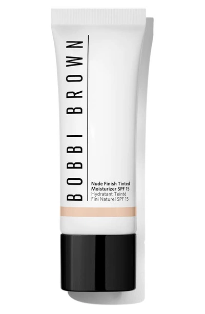 Shop Bobbi Brown Nude Finish Tinted Moisturizer Spf 15 In Porcelain Tint