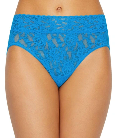 Shop Hanky Panky Signature Lace French Brief In Fiji Blue