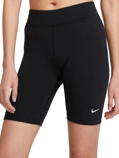 Shop Nike Plus Size Mid-rise Bike Shorts In Black