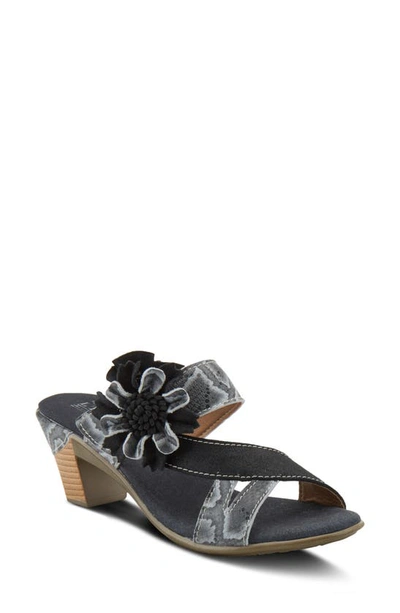 Shop L'artiste Cassana Slide Sandal In Black Leather