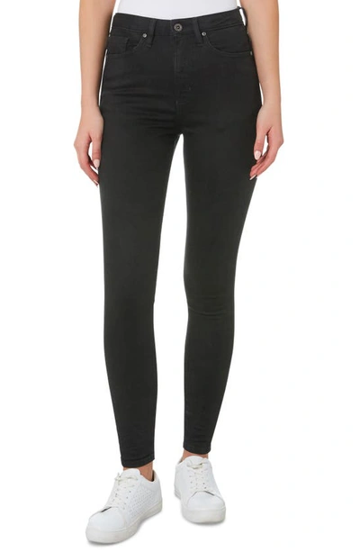 Shop Outland Denim Harriet Organic Cotton Blend Skinny Jeans In Washed Black