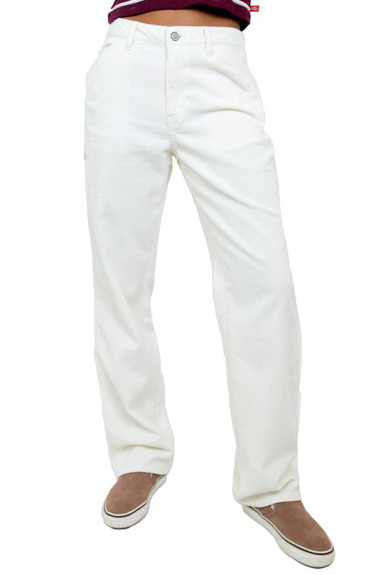 Dickies Juniors' Corduroy Carpenter Pants In Ivory | ModeSens