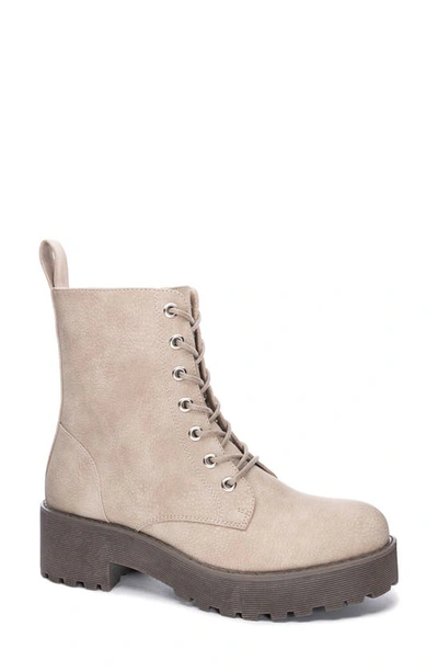 Shop Dirty Laundry Mazzy Lace-up Boot In Natural