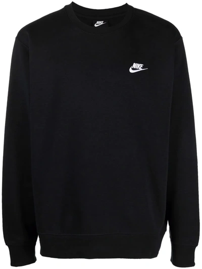 Shop Nike Sportswear Club Sweatshirt In 黑色