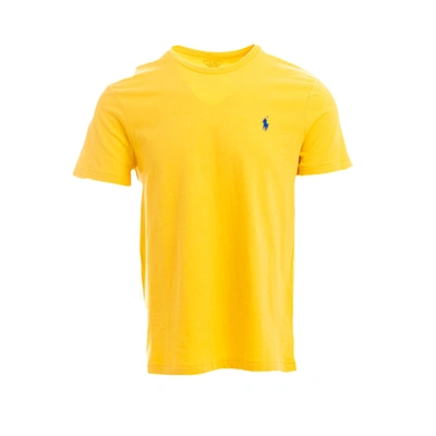 Shop Ralph Lauren Cotton T-shirt In Yellow