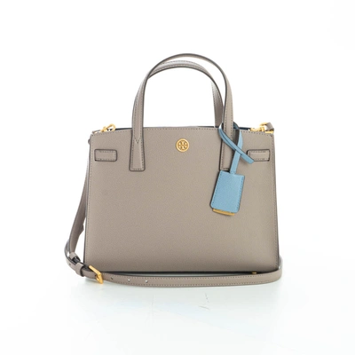 Shop Tory Burch Walker Small Bag In Gray Heron