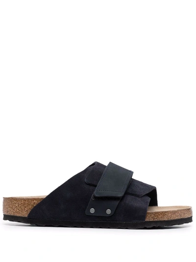 Shop Birkenstock Leather-strap Sandals In Blau