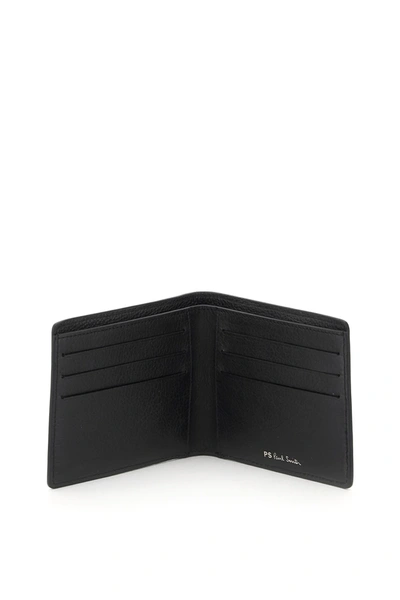 Shop Ps By Paul Smith Ps Stripe Wallet In Black