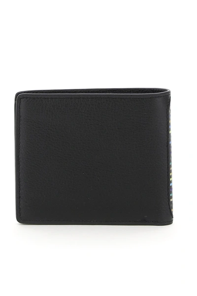 Shop Ps By Paul Smith Ps Stripe Wallet In Black