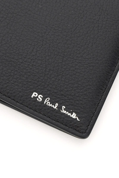 Shop Ps By Paul Smith Ps Stripe Wallet In Black