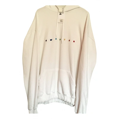 Pre-owned Vetements Sweatshirt In White