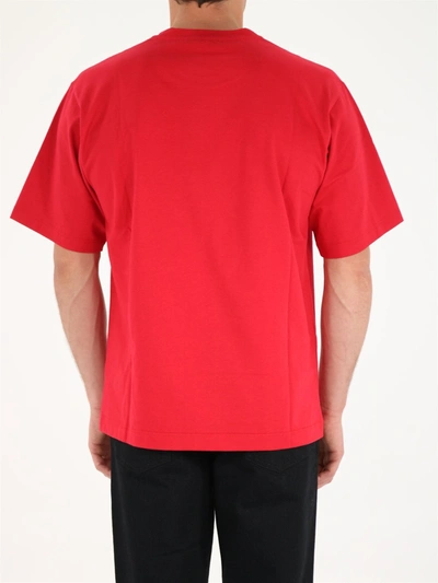 Shop Dolce & Gabbana Red Logo T-shirt