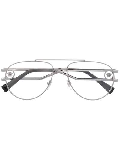 Versace Ve1260 Medusa Head Sunglasses In Silber | ModeSens