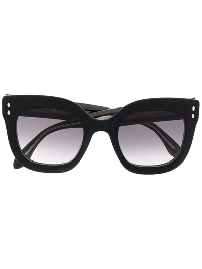 Shop Isabel Marant Eyewear Oversized-frame Sunglasses In Schwarz