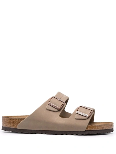 Shop Birkenstock Double-strap Sandals In Nude