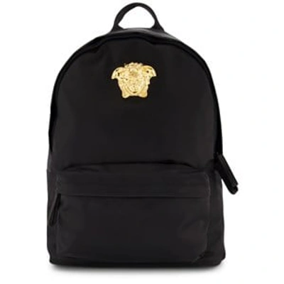 Shop Versace Black Medusa Backpack