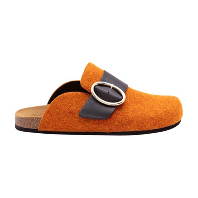 Shop Jw Anderson Women's Felt Loafer In Orange