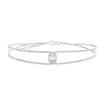 Shop Djula Necklace - Eclat Diamonds In Or Blanc