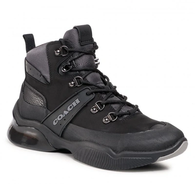 Shop Coach Citysole Hiker Sneakers In Black