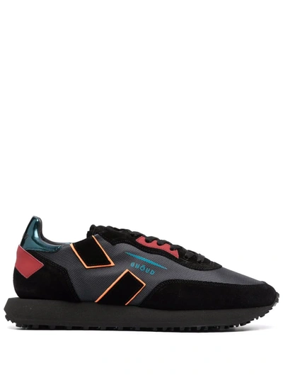 Shop Ghoud Colour-block Lace-up Trainers In Schwarz