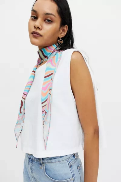 Shop Urban Outfitters Printed Neck Tie In Swirly