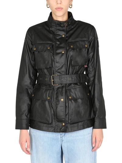 Shop Belstaff Trialmaster Jacket In Black