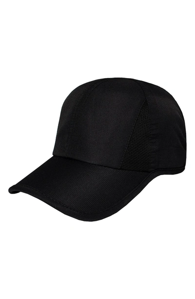 Shop Ponyflo Active  Solid Cap In Black
