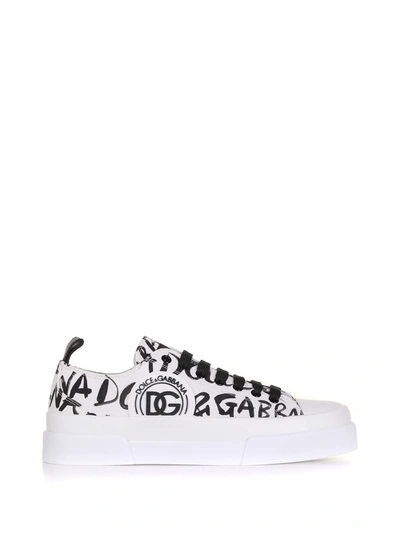 Shop Dolce & Gabbana Sneakers In Nero Bianco