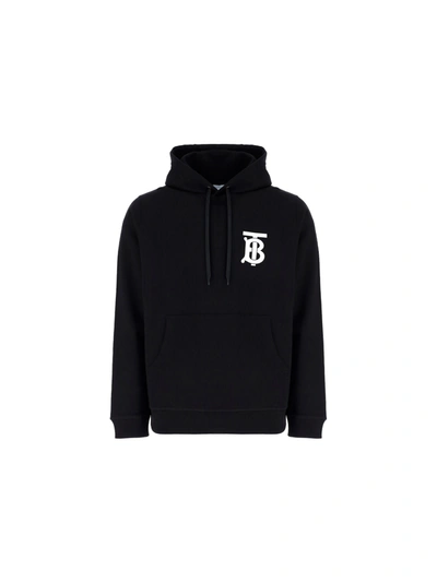 Shop Burberry Hoodie In Nero