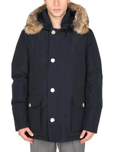 Shop Woolrich Arctic Down Jacket In Blu