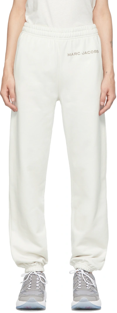 Shop Marc Jacobs Off-white 'the Sweatpants' Sweatpants In 177 Chalk