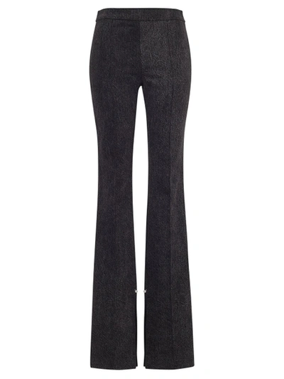 Shop Adam Lippes Flared Split Hem Pant Black