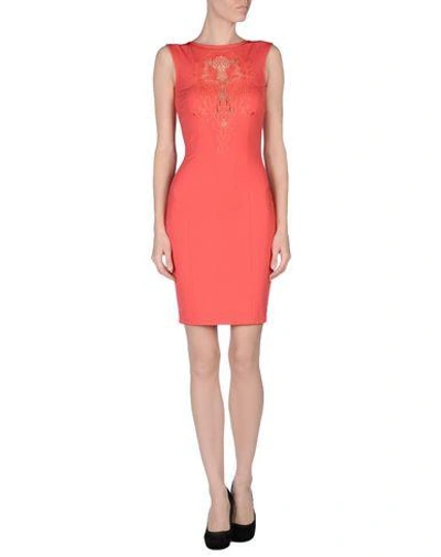 Shop Blumarine Short Dress In Coral