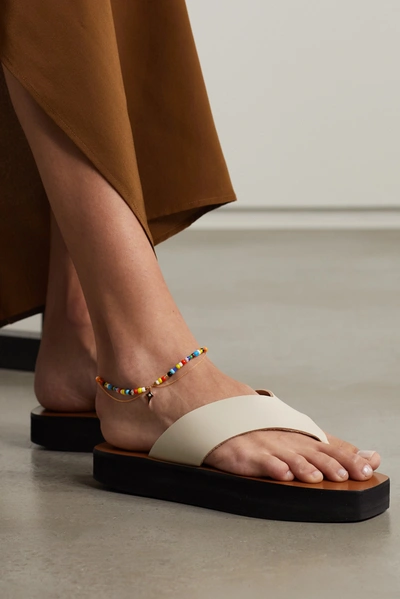 Diane Kordas 14-karat Rose Gold, Enamel And Diamond Anklet In Gold