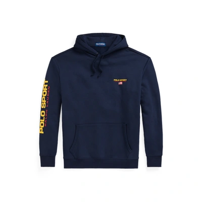 Shop Polo Ralph Lauren Polo Sport Fleece Hoodie In Cruise Navy