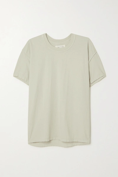 Shop Les Tien Inside Out Organic Cotton-jersey T-shirt In Green